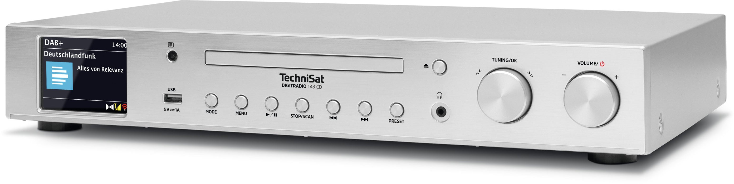 EAN 4019588139893 - TechniSat DigitRadio 143 CD (V3) Internet Analógico y digital Plata imagen 2