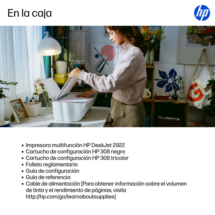 EAN 198828789792 - HP DeskJet 2922 Inyección de tinta térmica A4 4800 x 1200 DPI 7,5 ppm Wifi imagen 18