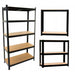 EAN 5902838469880 - Topeshop REGAŁ P9030 CZARNY soporte para almacenar herramientas de jardín Independiente Acero galvanizado imagen 1