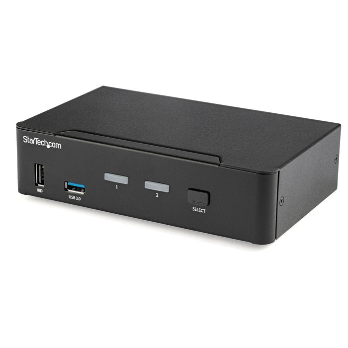 Startech.Com Switch Conmutador Kvm Displayport De 2 Puertos 4k 60hz Switch Kvm Displayport 1.2 Conmutador Kvm / Audio / Usb 2 X Kvm / Audio / Usb Sobremesa Conforme A La Taa