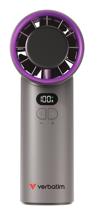 EAN 0023942323426 - Verbatim Cool 'n' Go Ice Touch Gris, Púrpura Ventilador de mano imagen 2