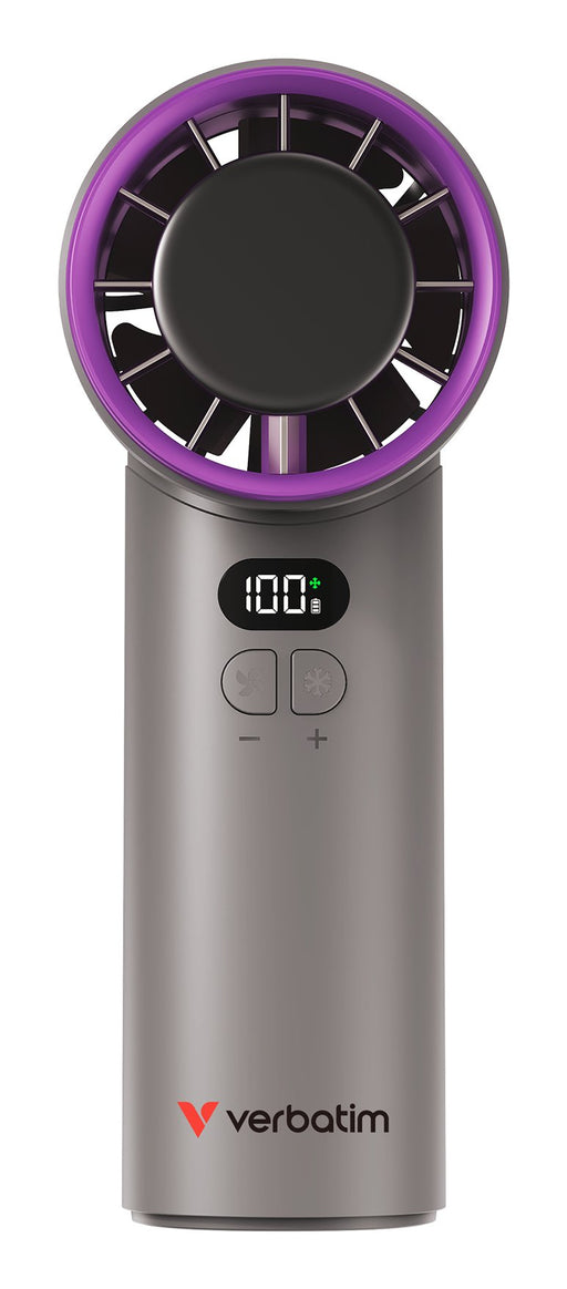 EAN 0023942323426 - Verbatim Cool 'n' Go Ice Touch Gris, Púrpura Ventilador de mano imagen 2
