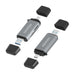 EAN 8435739903339 - AISENS ASCR-2AC11-GR lector de tarjeta USB 3.2 Gen 1 (3.1 Gen 1) Type-A/Type-C imagen 3