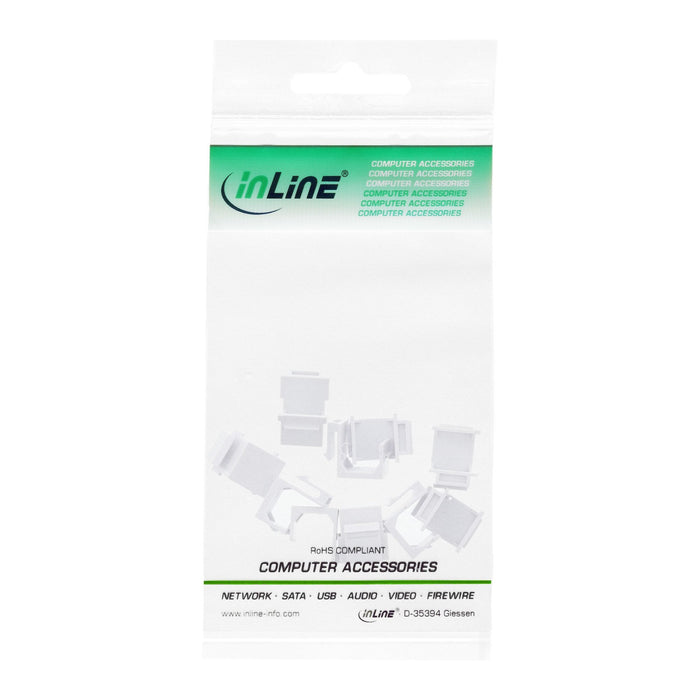 Inline Keystone Snap-In Tapa Ciega Para Ranura De Módulo, Blanco, 10 Uds.