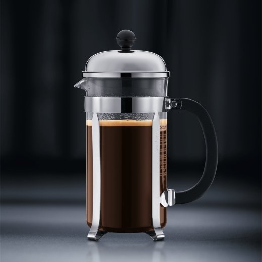 EAN 727015100043 - Bodum Chambord Negro, Cromo, Transparente imagen 5