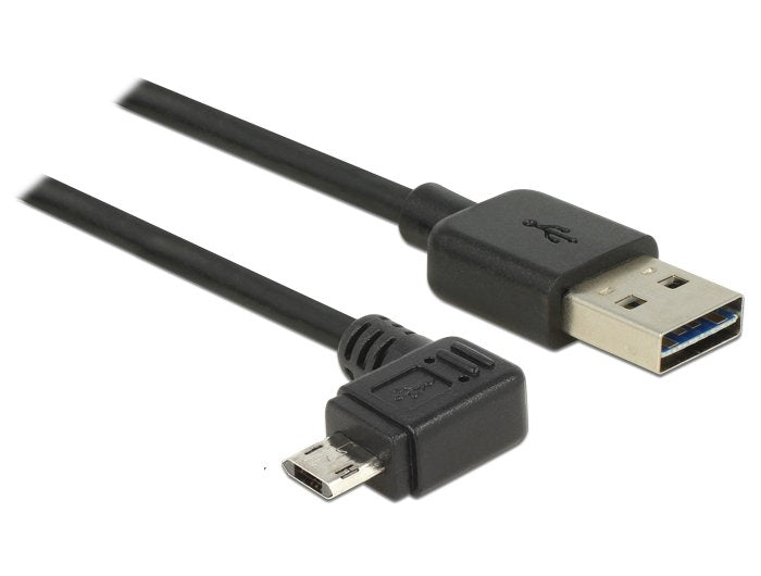 Delock Cable Easy Usb 2.0-A > Easy Micro-B Links Rechts Gewinkelt Stecker Stecker 0.5 M