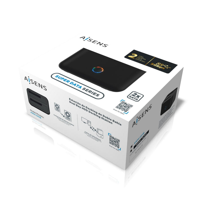 EAN 8436574705737 - AISENS ASDS-D01B caja para disco duro externo Carcasa de disco duro/SSD Negro 2.5/3.5" imagen 6
