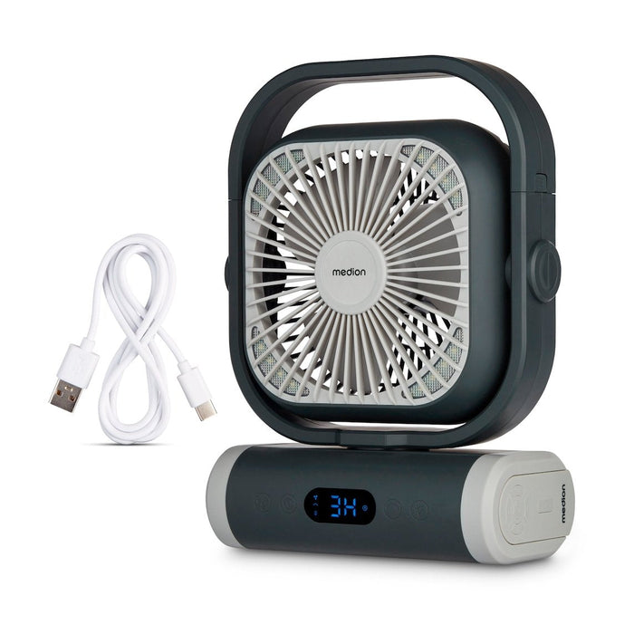 Medion Life Camping Ventilator E10 Tf (Md 12065) (Gris/Blanco) 50078440