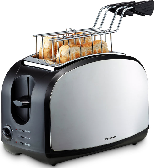 Trisa Crispy Snack Toaster Acero Inoxidable Negro