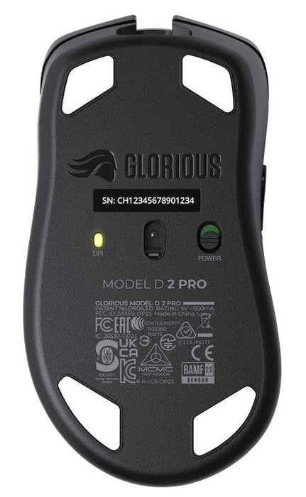 Raton Glorious Model D 2 Pro Wireless, 1k Polling - Negro