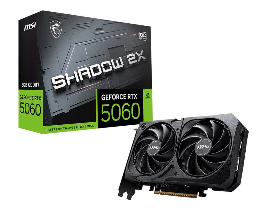 EAN 4711377344234 - MSI GeForce RTX 5060 8G SHADOW 2X OC NVIDIA 8 GB GDDR7 imagen 1