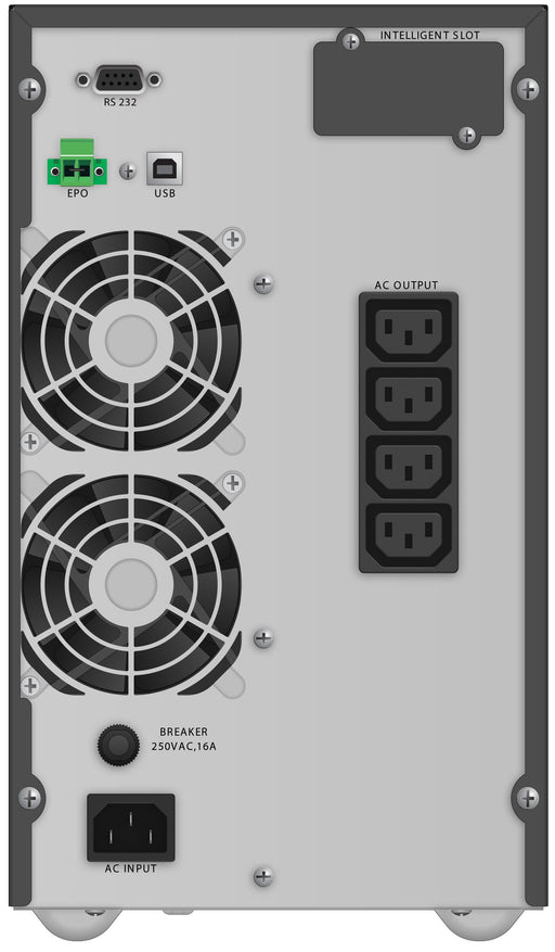 EAN 4260074978315 - PowerWalker VFI 2000 TG sistema de alimentación ininterrumpida (UPS) Doble conversión (en línea) 2 kVA 18 imagen 2