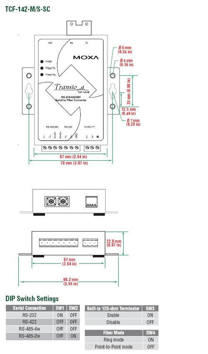 Tcf-142-M-Sc Tcf-142-M-Sc, Rs-232/422/485 43419
