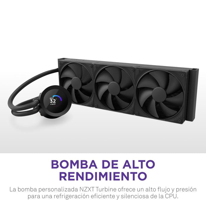 EAN 5056547205212 - NZXT Kraken Plus 360 Procesador Sistema de refrigeración líquida todo en uno 12 cm Negro imagen 3