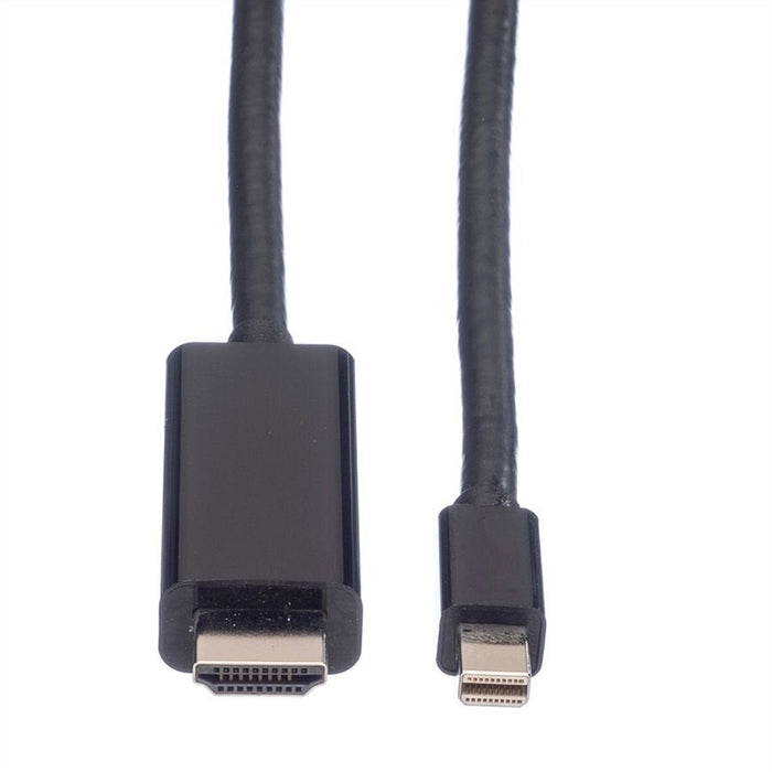 Value Mini Displayport Cable, Mini Dp-Uhdtv, St St, Schwarz, 3 M