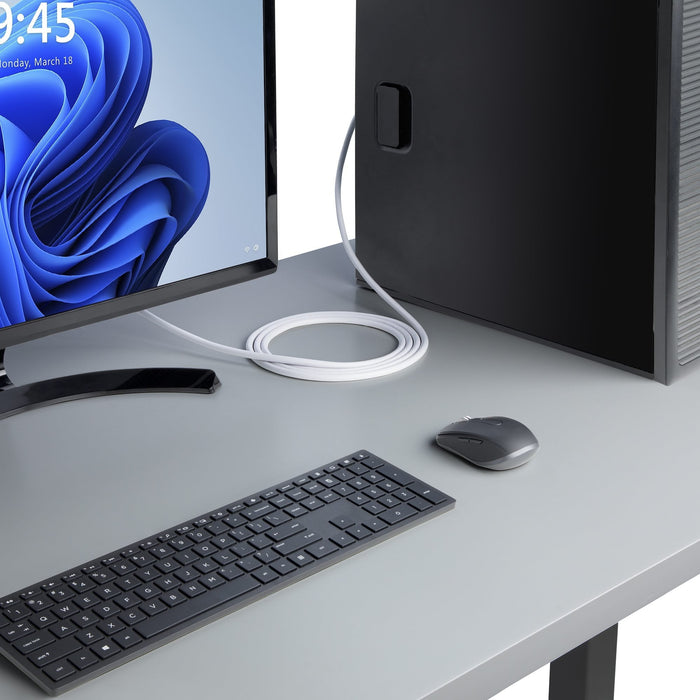 Startech.Com 10ft White Vesa Certified Displayport 1.2 Cable With Latches - Displayport-Cable - Displayport Zu Displaypo
