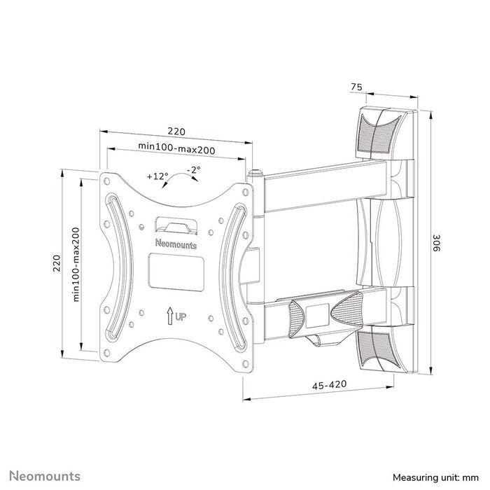 EAN 8717371448684 - Neomounts WL40-550BL12 soporte para TV 139,7 cm (55") Negro imagen 17