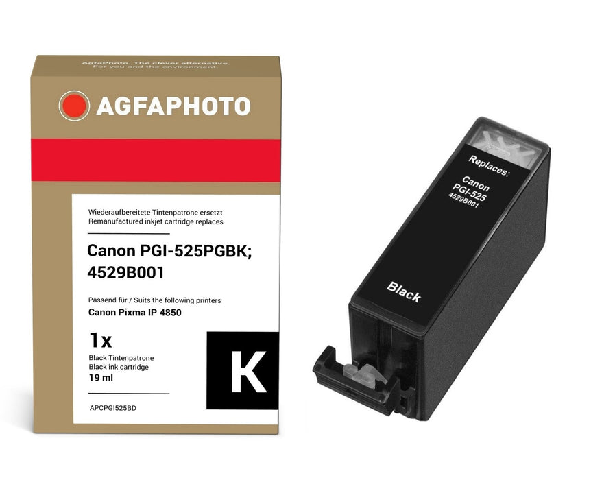 EAN 4250164825285 - AgfaPhoto APCPGI525BD cartucho de tinta 1 pieza(s) Compatible Rendimiento estándar Negro imagen 1