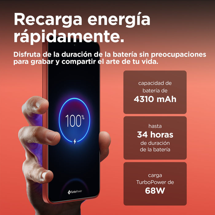 EAN 840023268144 - Motorola edge 50 Neo 16,1 cm (6.36") SIM doble Android 14 5G USB Tipo C 12 GB 512 GB 4310 mAh Rojo imagen 8