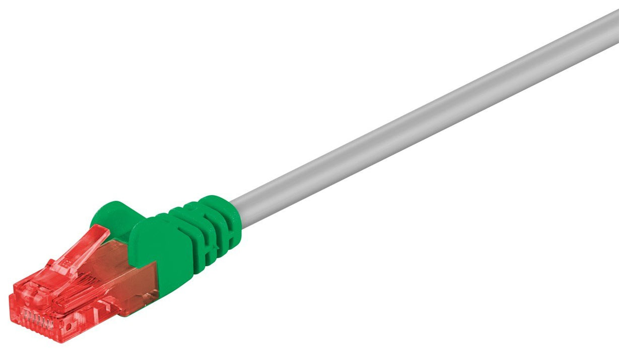 EAN 4040849684715 - Goobay 68471 cable de red Verde, Gris 1 m Cat6 U/UTP (UTP) imagen 1