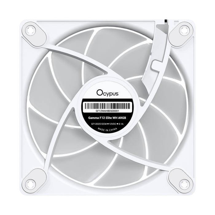 Ventilador Pc  Ocypus Gamma F12 Elite Argb (Blanco, Pack De 3, 120 Mm) Gamma-F12-Wh3am00e-Gl