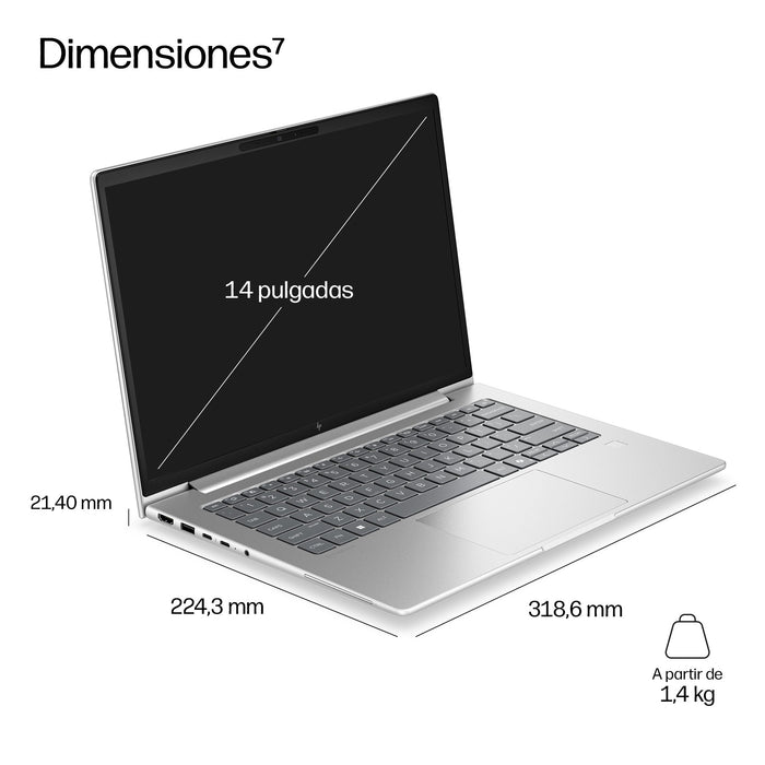 EAN 0826581572657 - HP EliteBook 6 G2a 14 inch Notebook AI PC Wolf Pro Security Edition AMD Ryzen™ 5 230 Portátil 35,6 cm (14 imagen 5