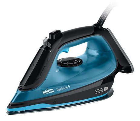 Plancha A Vapor Braun Texstyle 5 Suela De Cerámica 2600 W Negro, Azul
