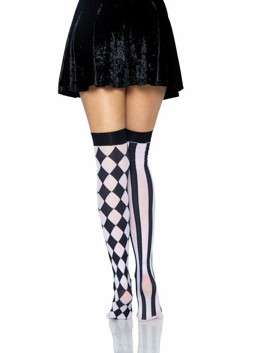 EAN 0714718450797 - Leg Avenue 6120_00722 pantis y media Negro, Blanco imagen 6