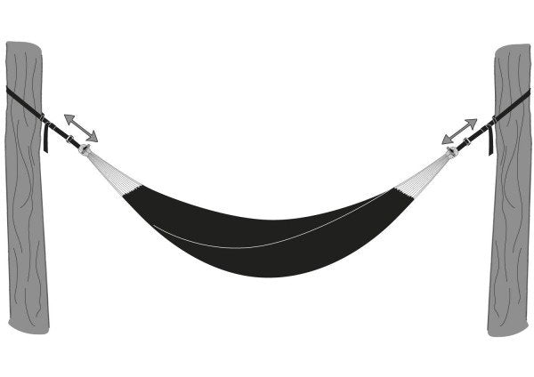 EAN 4030454005463 - AMAZONAS AZ-3025002 accesorio para hamaca Correa Negro Aluminio, Poliéster, Acero 200 kg imagen 3