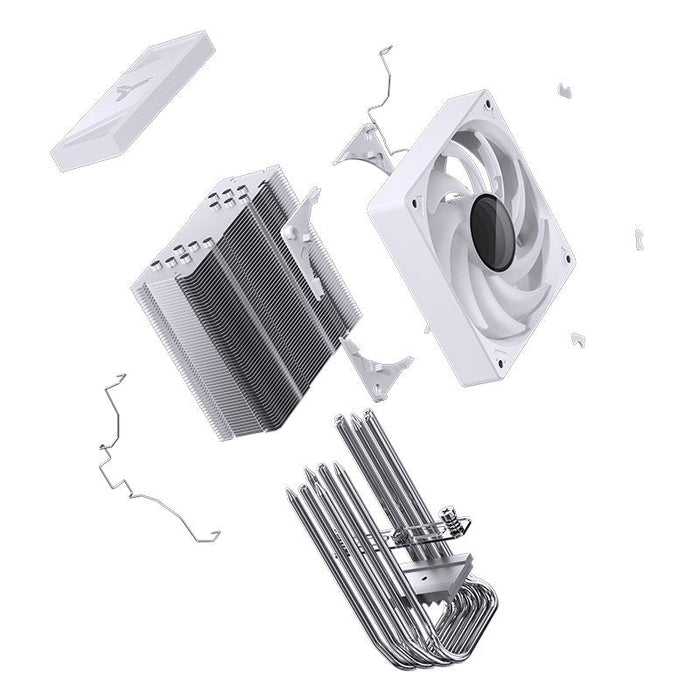 K Jonsbo Cr-1000 V2 Pro Rgb Cpu Disipador, 120mm - Blanco