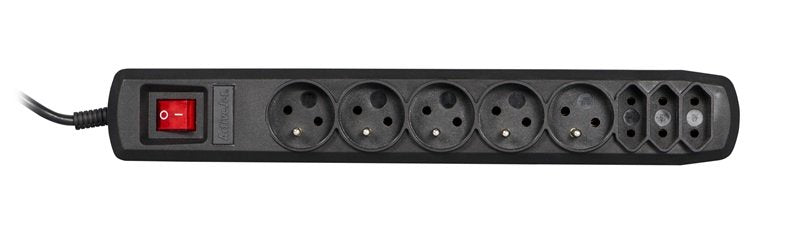 EAN 5901452125851 - Activejet APN-8G/5M-BK base múltiple 8 salidas AC Interior Negro imagen 2
