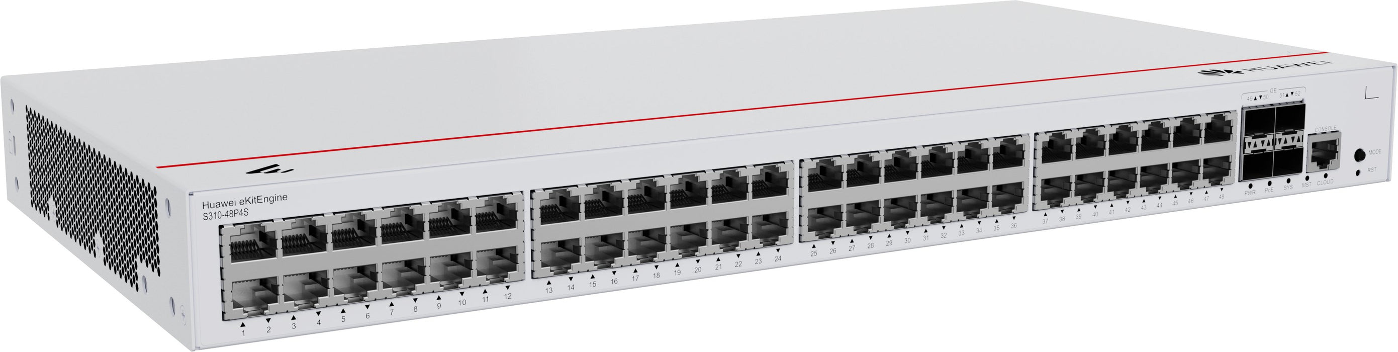 EAN 6901443450169 - HUAWEI eKit S310 Series S310-48P4S Gestionado L2+ Gigabit Ethernet (10/100/1000) Energía sobre Ethernet ( imagen 3