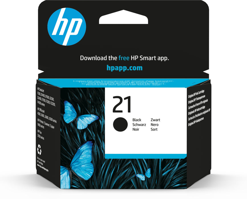 Tinta Original Hp 21 Negro C9351a
