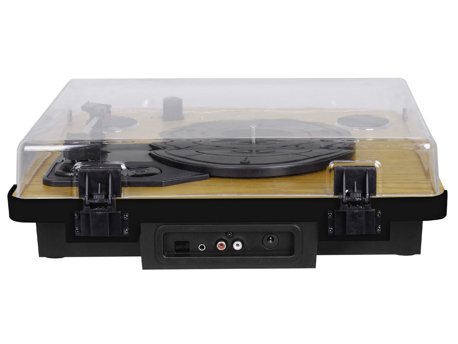 EAN 8011000027593 - Trevi TT 1022 BT Tocadiscos de tracción directa Negro, Madera imagen 4