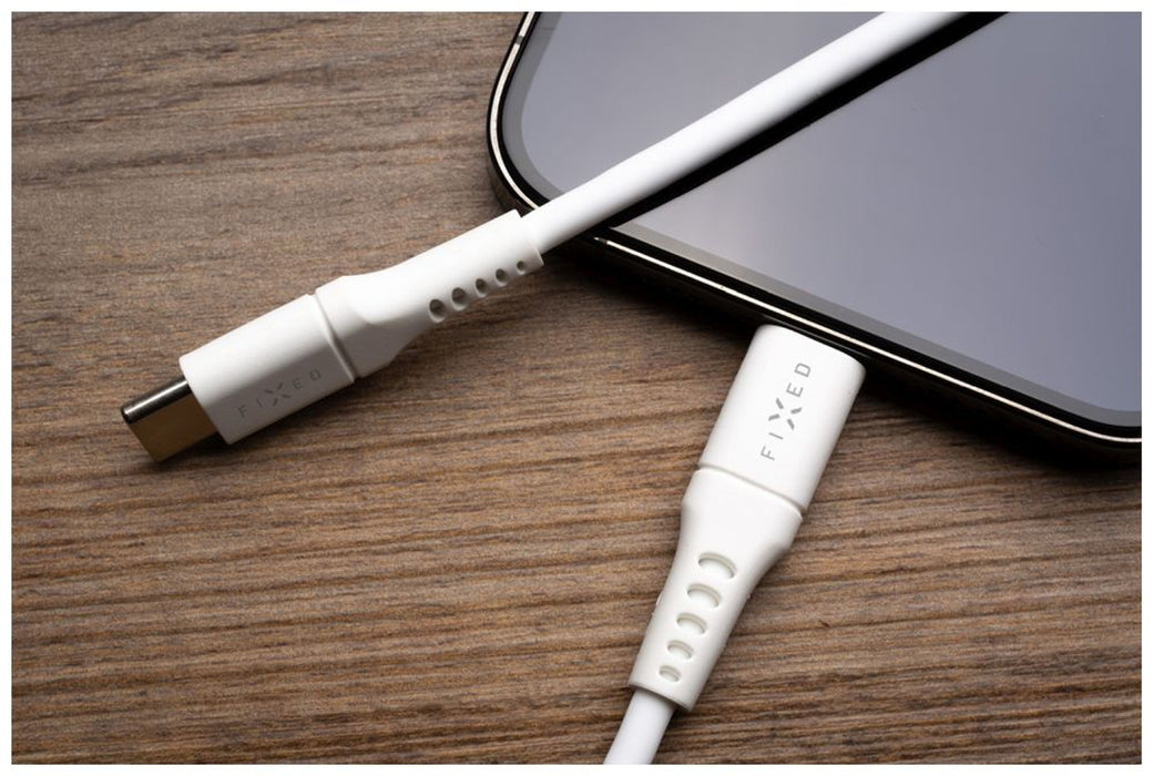 EAN 8591680147281 - FIXED FIXDLS-CC12-WH cable USB USB 2.0 1,2 m USB C 4,8 Gbit/s Blanco imagen 7