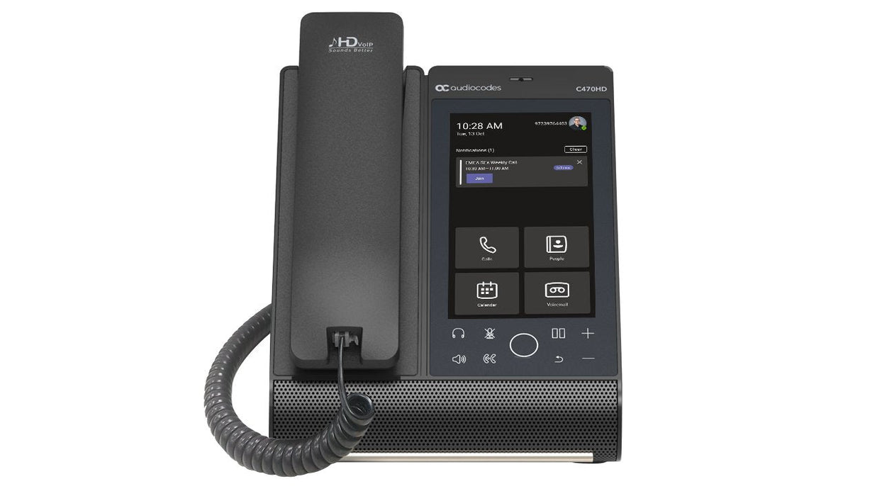 Audiocodes Teams C470hd Total Touch Ip-Phone Poe Gbe With Integrated Bt And Dual Band Wifi