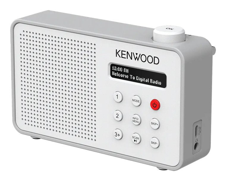 Radio Kenwood Cr-M25dab-W  Portátil Digital Blanco