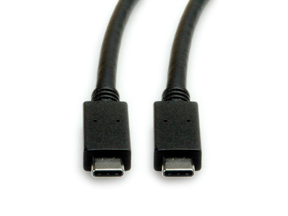 Roline Usb 3.2 Gen 2 Cable C-C St St 10gbit S Emark 100w Schwarz 0.5m