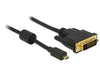 EAN 4043619835850 - DeLOCK 83585 adaptador de cable de vídeo 1 m Micro-HDMI DVI-D Negro imagen 1