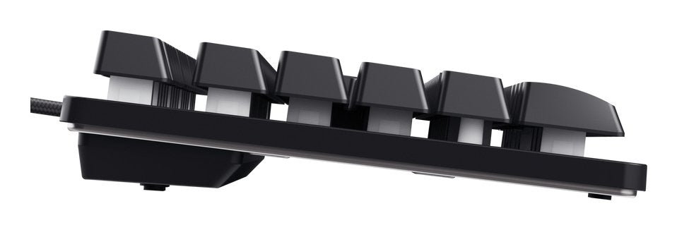 Teclado Español Trust Gxt 833 Thado Compacto Usb 2.0 Cable 1.5m Iluminacion Rgb Color Negro