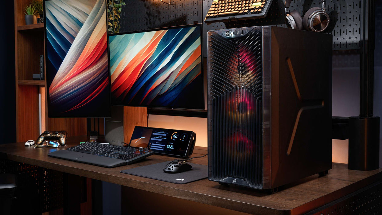 EAN 0840440419686 - Corsair 3200D RS ARGB Mid-Tower PC Case - Smoke Midi Tower Negro imagen 10