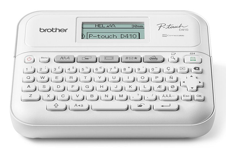 EAN 4977766823425 - Brother PT-D410 impresora de etiquetas Transferencia térmica 180 x 180 DPI 20 mm/s Alámbrico TZe QWERTY imagen 1