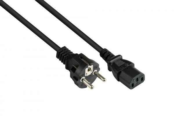 EAN 4014619602483 - Alcasa P0030-S050 cable de transmisión Negro 5 m Enchufe tipo E+F C13 acoplador imagen 1
