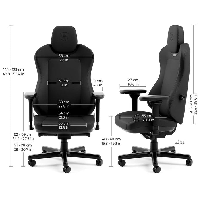 Noblechairs Aura Atmoshell Gaming Silla - Negro