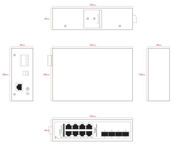 EAN 5715063543818 - Ernitec ELECTRA-IM08-1GB switch imagen 2