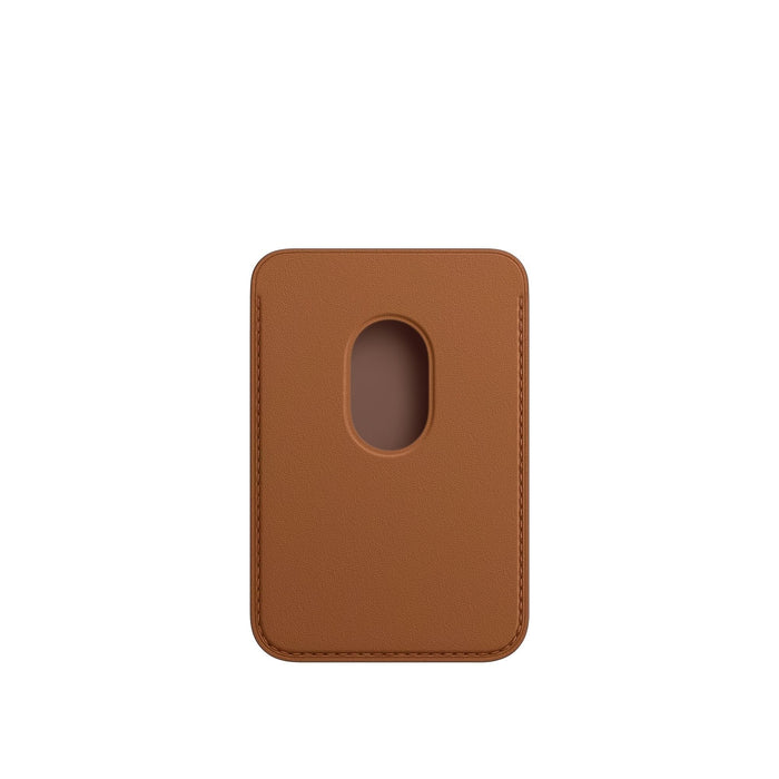 Apple Leather Wallet With Magsafe For Iphone 12 Saddle Brown