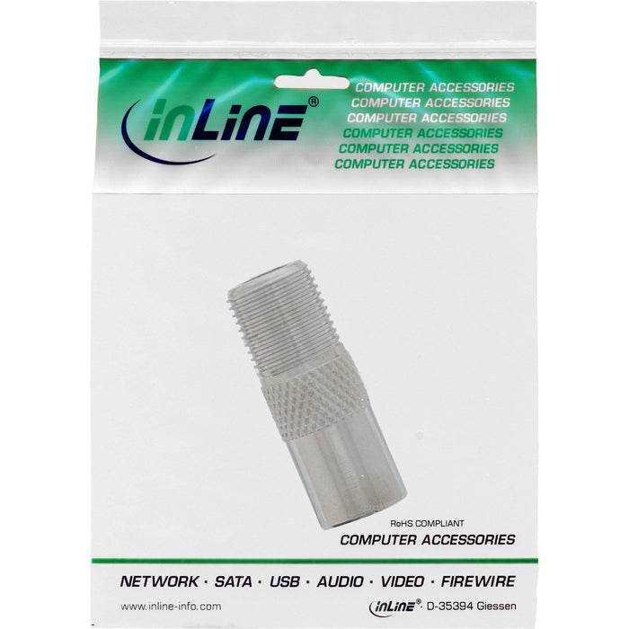 Adaptador Coaxial Inline Antena Iec Macho A F-Plug Hembra