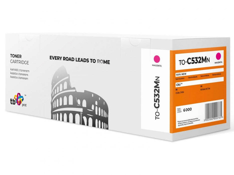 EAN 5902002000765 - TB Print TO-C532MN cartucho de tóner 1 pieza(s) Compatible Magenta imagen 1