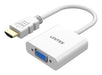 EAN 4894160051929 - UNITEK Y-6333C01 adaptador de cable de vídeo 0,017 m VGA (D-Sub) HDMI Blanco imagen 1