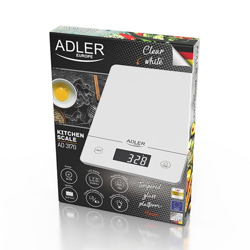 EAN 5903887801577 - Adler AD 3170 báscula de cocina Transparente, Blanco Rectángulo Báscula electrónica de cocina imagen 5